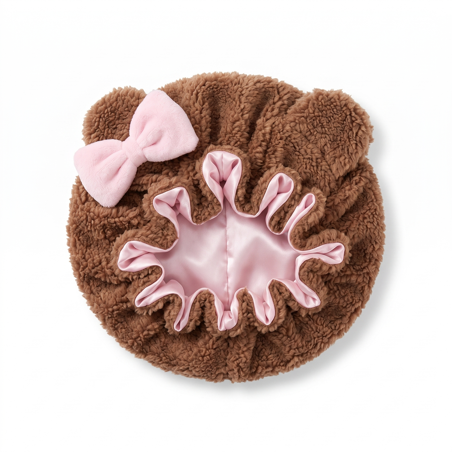 Cloud Bonnet — Real Silk-Lined Plush Hair Bonnet