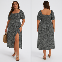 Charm Puff Sleeve Plus Sized Dress™