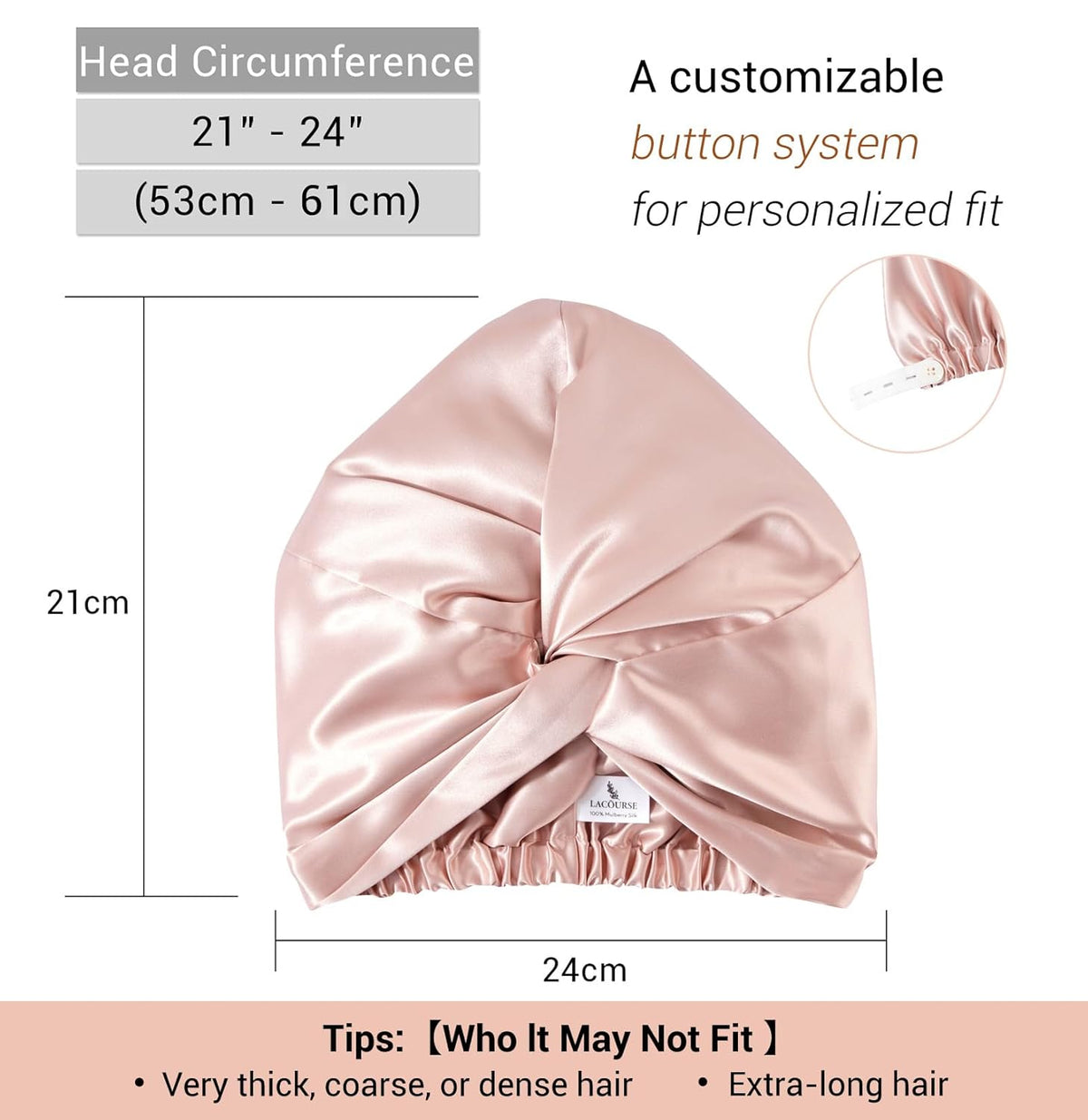 Premium Mulberry Silk Sleep Bonnet Set