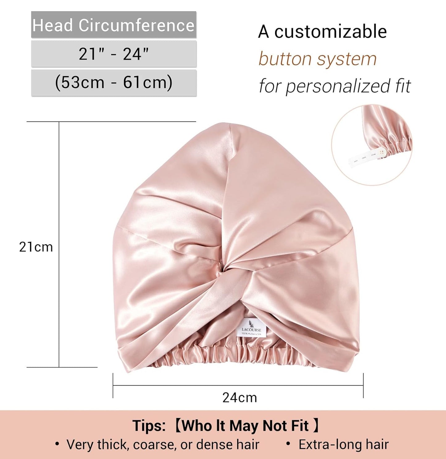 Premium Mulberry Silk Sleep Bonnet Set