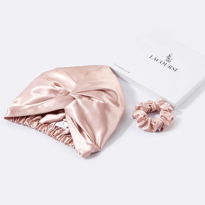 Premium Mulberry Silk Sleep Bonnet Set