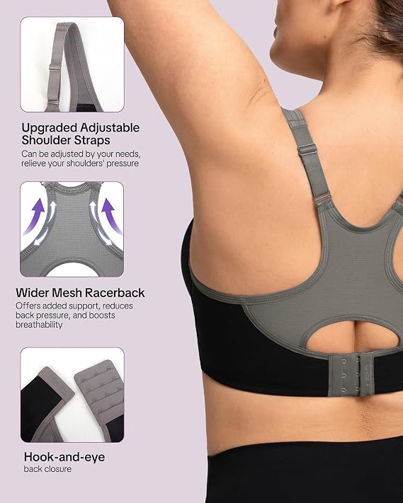 Arcelux High-Support Bra — Real Sizes DD–J