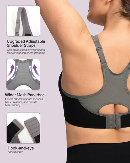 Arcelux High-Support Bra — Real Sizes DD–J