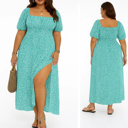 Charm Puff Sleeve Plus Sized Dress™