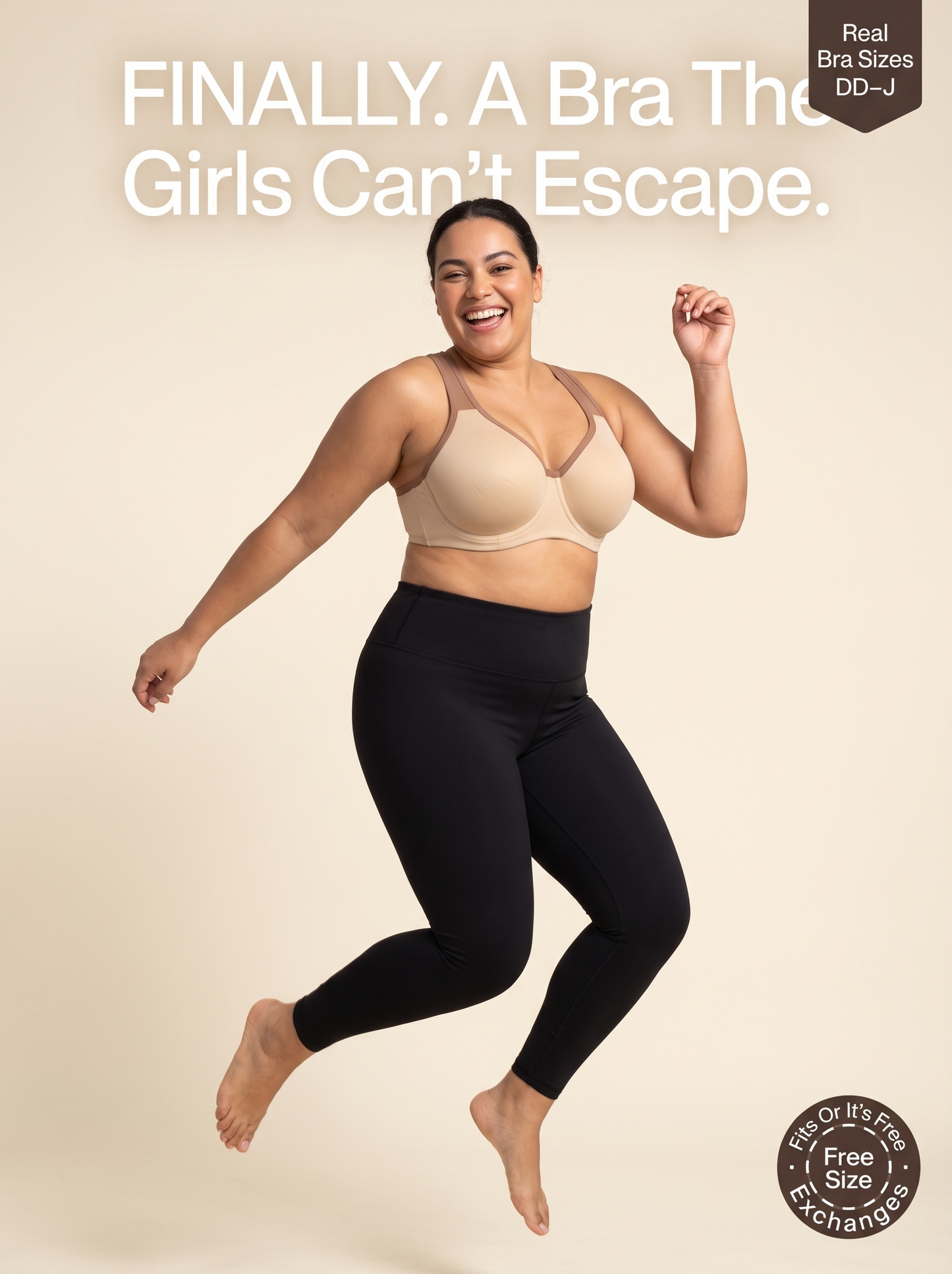 Arcelux High-Support Bra — Real Sizes DD–J