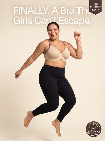 Arcelux High-Support Bra — Real Sizes DD–J