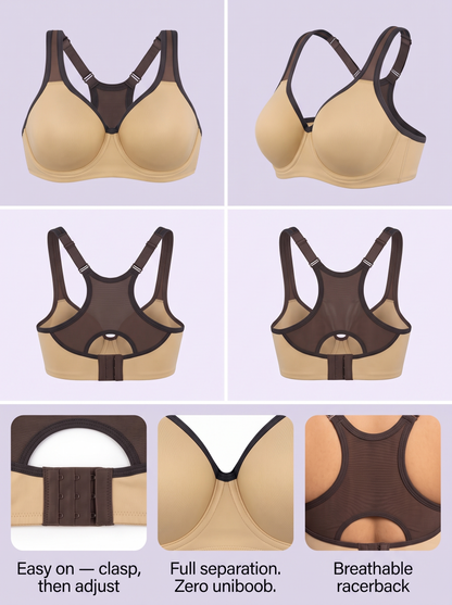 Arcelux High-Support Bra — Real Sizes DD–J