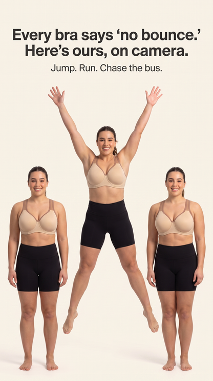 Arcelux High-Support Bra — Real Sizes DD–J