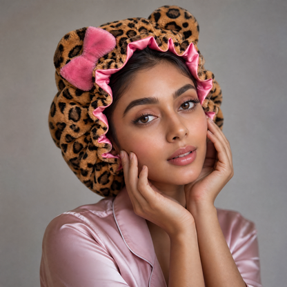 Cloud Bonnet — Real Silk-Lined Plush Hair Bonnet