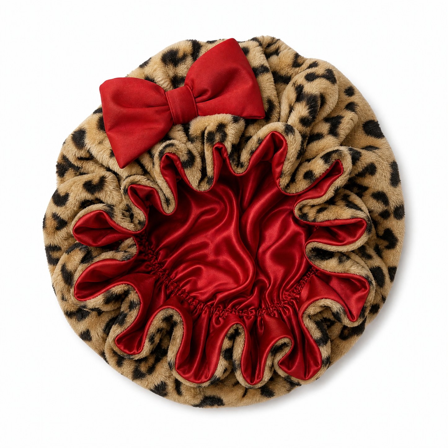 Cloud Bonnet — Real Silk-Lined Plush Hair Bonnet